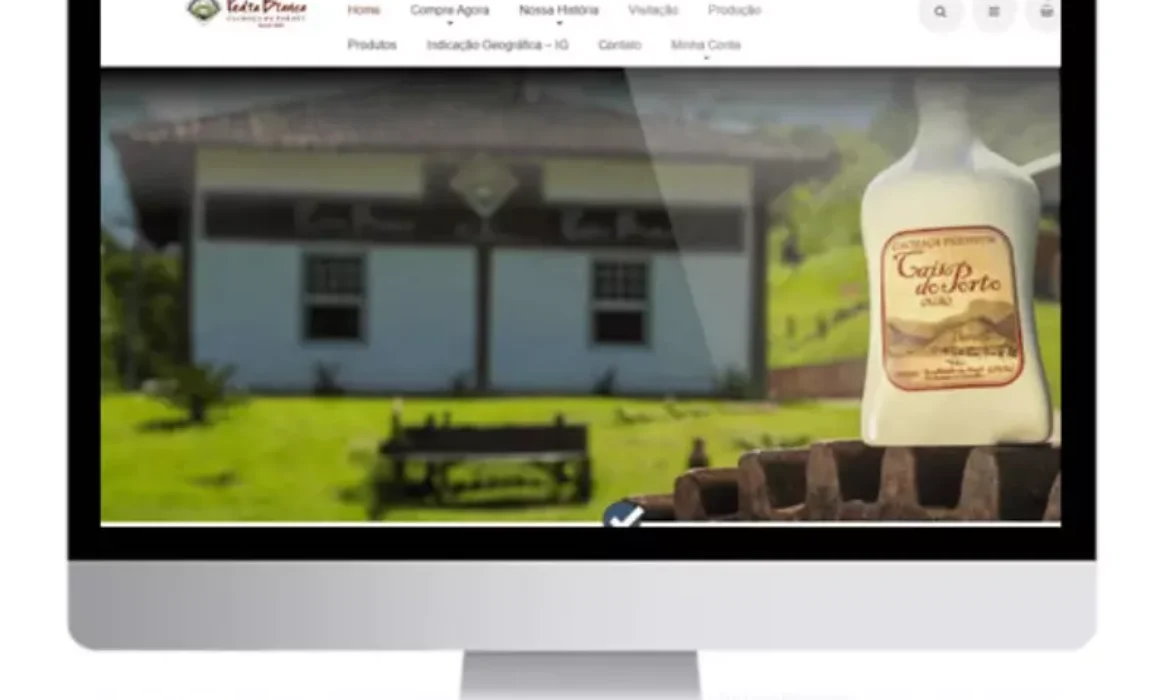Site criado Cachaça Pedra Branca