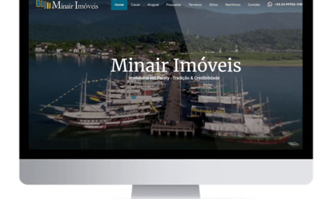Site criado Minair Imóveis