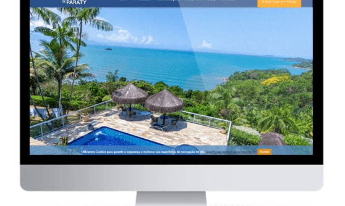 Site criado Pousada Recanto de Paraty