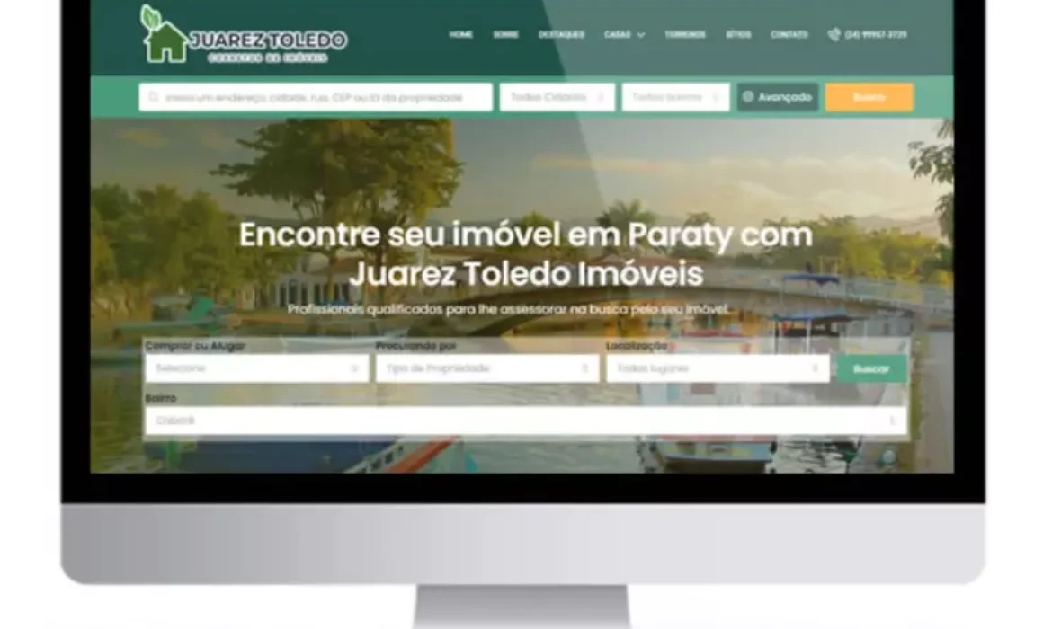 Site criado Imobiliária Juarez Toledo