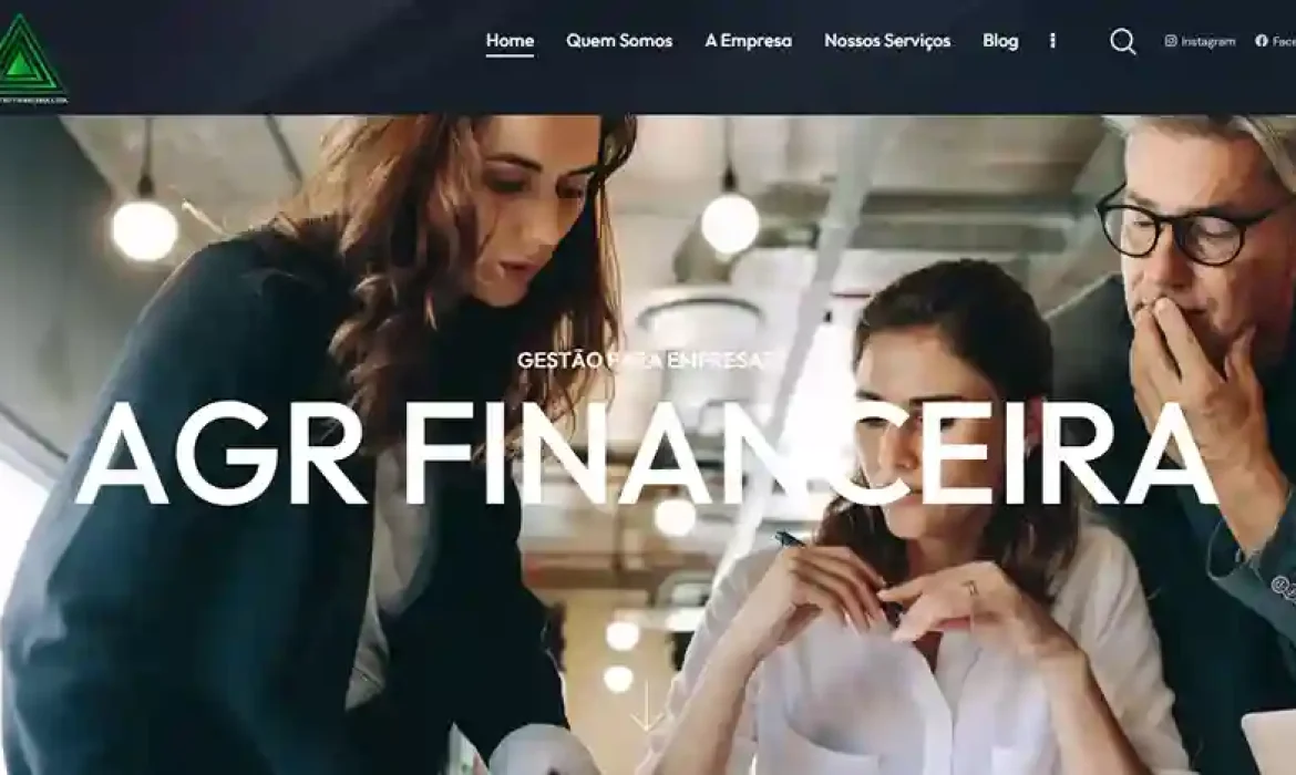 Site criado Para AGR Financeira