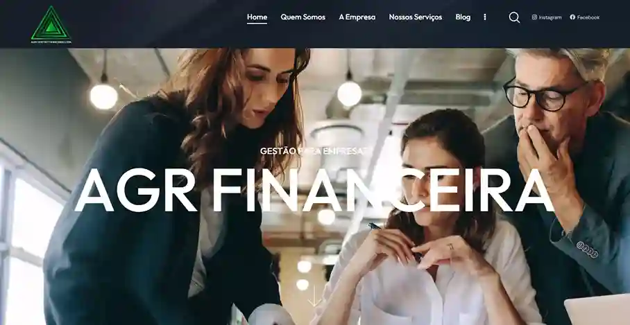 Site criado Para AGR Financeira