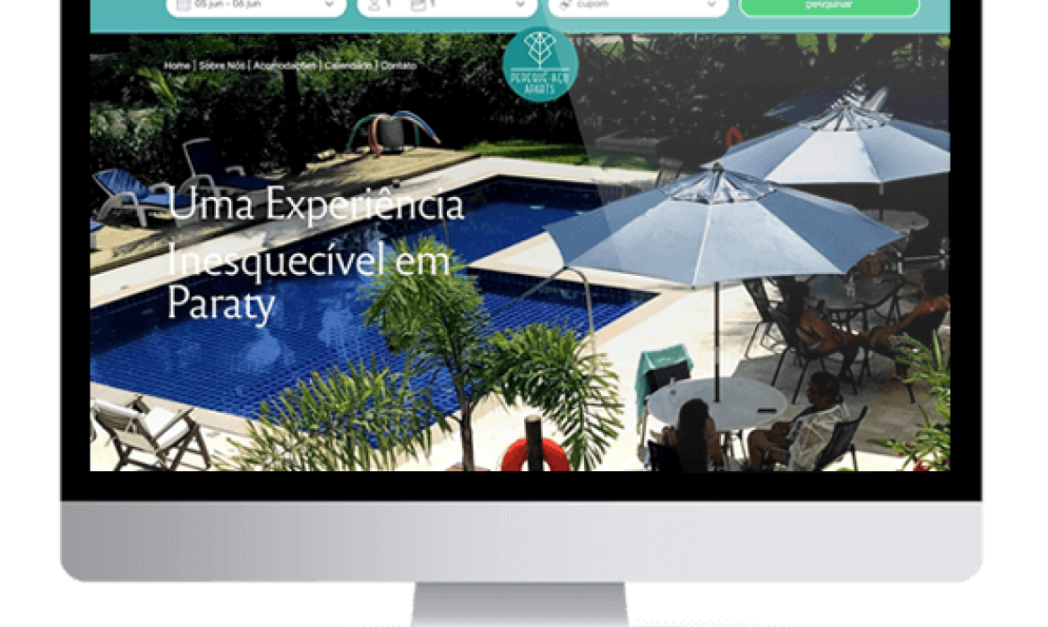 Site criado Para Pousada Perequê Açú Aparts