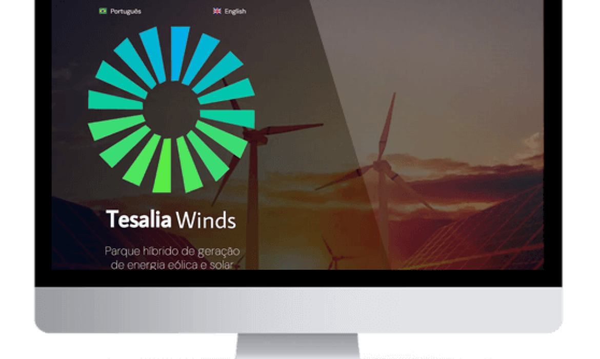 Site criado Para Empresa Tesália Winds