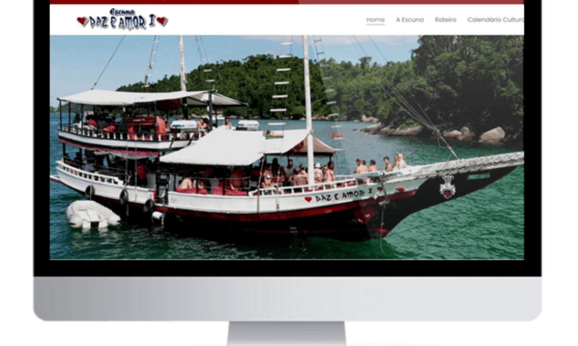 Site criado Para Escuna Paz e Amor