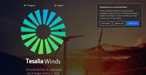 Site criado Para Empresa Tesália Winds