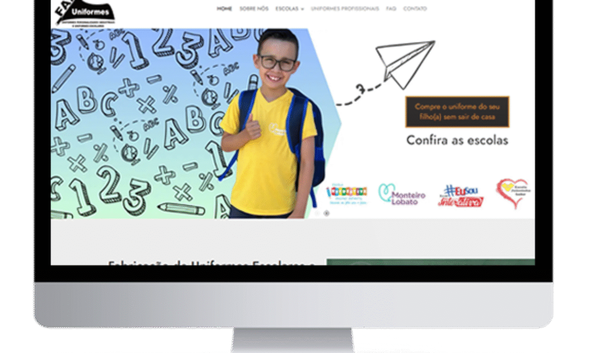 Loja Virtual criada para Faz Uniformes