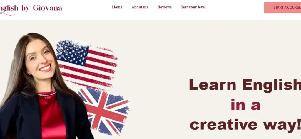 Learn real English by Giovana! Her course, The Fluency Factory, helps you master practical grammar, real-life expressions, and speak
