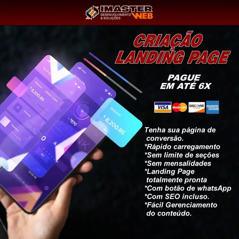Criação Landing Page ou página de conversão para gerar mais visitas com otimização SEO orgânico ótimo preço em Campo Largo no Paraná.