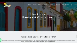Site imovelparaty.com.br criado para a Imobiliárias e Corretores de Imóveis criado por Imasterweb Soluções Digitais em Curitiba no Paraná.