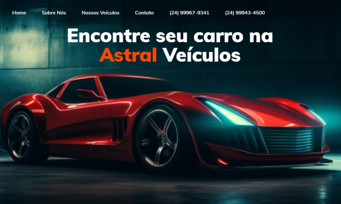 Astral Veículos Site Criado por Imasterweb Soluções Digitais