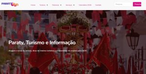 Site criado pelo Estúdio Imasterweb Soluções Digitais para o portal de turismo, cultura e notícias Paraty.fun.